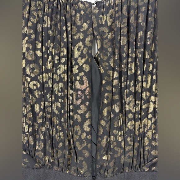 Zara Basic Collection Black and Gold Leopard Print Short Romper | Size Medium - Picture 7 of 11